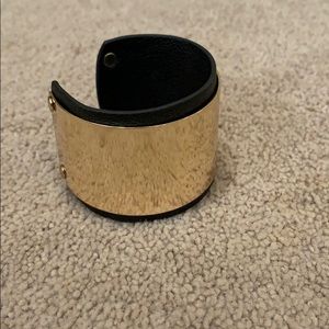 Aldo gold leather cuff